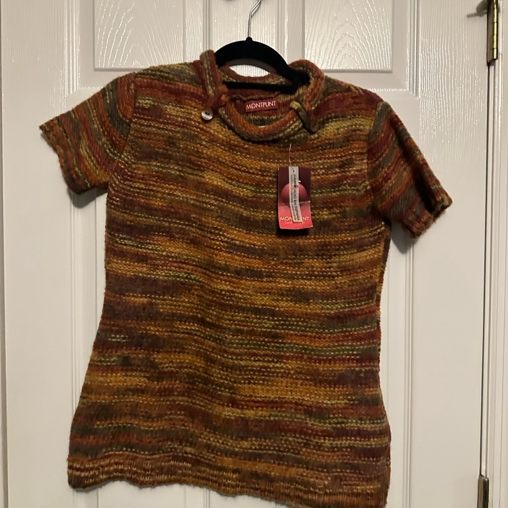 NWT Montpunt  Multicolor Knit Sweater